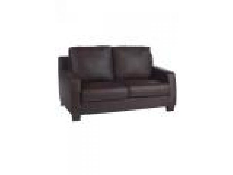 Cologne Loveseat, leather - Brown