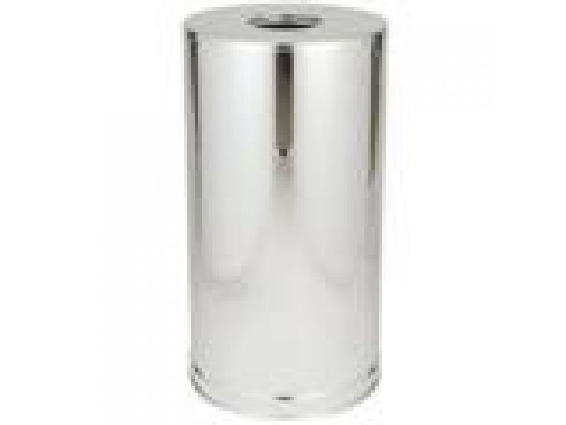 9066 Atrium‚ Stainless Steel Container, Open Top with 11 U.S. gal (41.6 L) Galvanized Liner