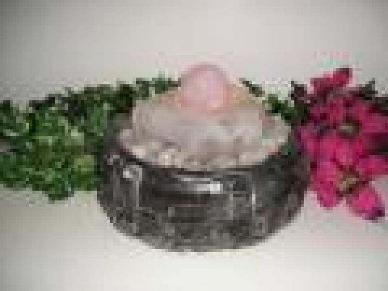 Floating Sphere Fountain Crystal-Small With Light