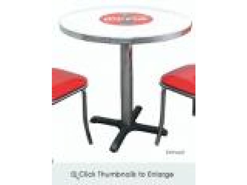 Coke Red Disc Icon Tables