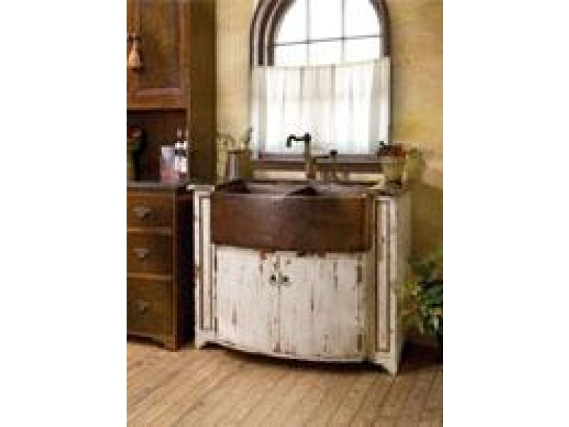 C60 English Manor Bow Front Sink Chest