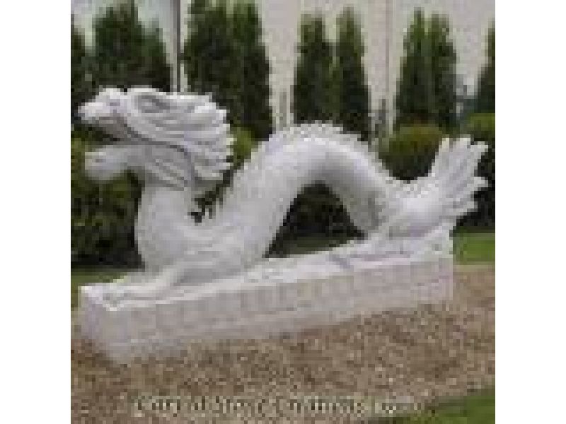 AST-104, ''The Oriental Dragon'' Hand-Carved Granite Statue