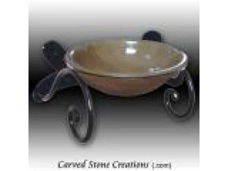 ABS-100, ''Semplice'' Wrought Iron Wall Mount Vessel Sink Stand
