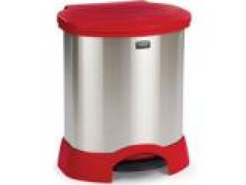 6146-87 23 Gallon Stainless Steel Step-On Container