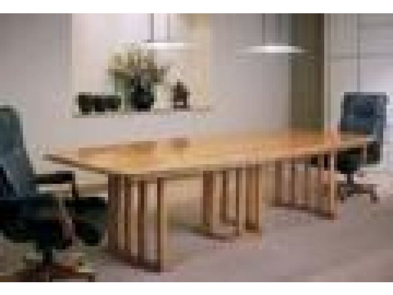 C146-706 Boat Top Column Base Conference Table