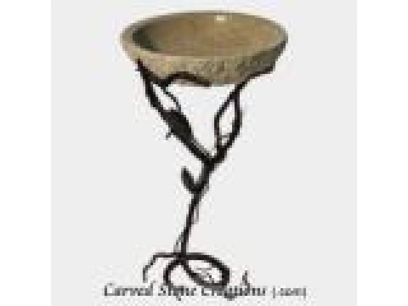 ABS-111, '' Petit Vine'' Wrought Iron Vessel Sink Stand