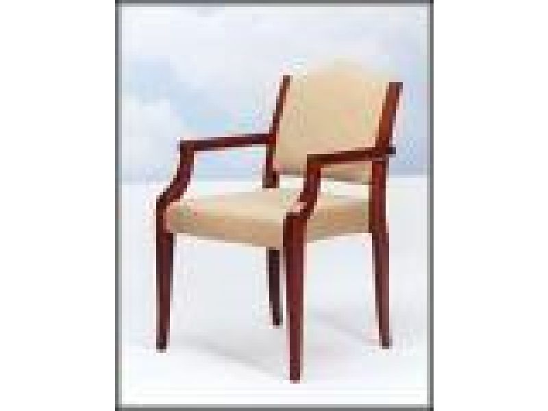 553 Conrad Reupholsterable Stacking Arm Chair.