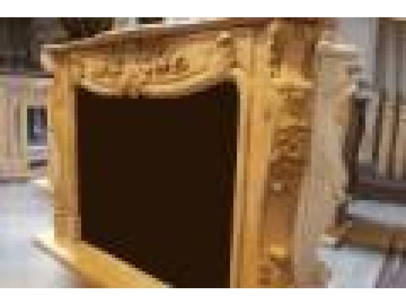 Marble Fireplace Mantels - C305 Yellow Marble