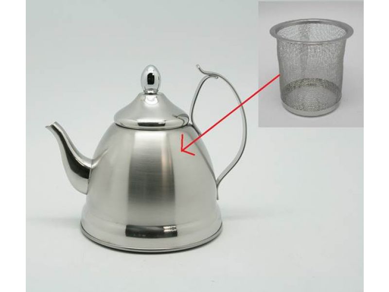 Nobili-Tea 1 Qt Stainless Steel Tea Kettle w/Infuser