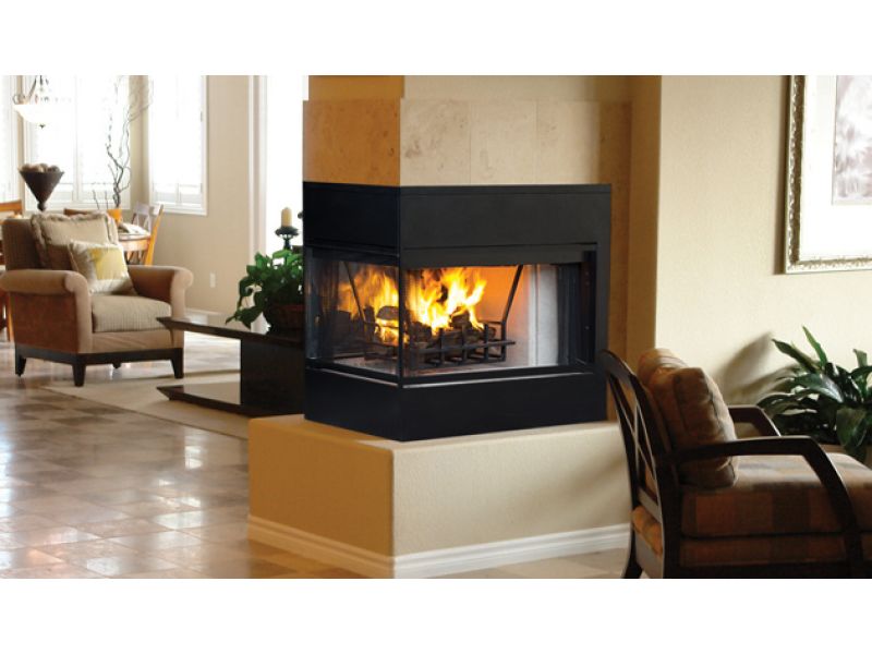 Astria Monterey Peninsula wood-burning fireplace