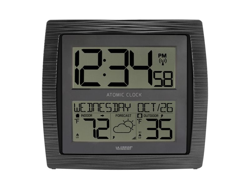 Atomic Clock & Weather Station with Indoor/Outdoor Temperature & Forecast