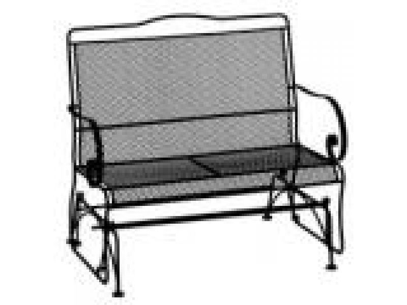 High Back Mesh Two Seat Glider