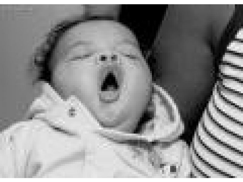Yawning Infant African American Male #01