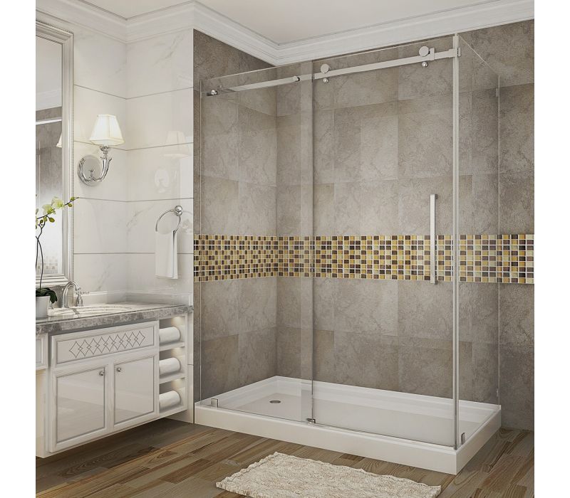 Aston Moselle Completely Frameless Sliding Shower Door & Enclosure Collection