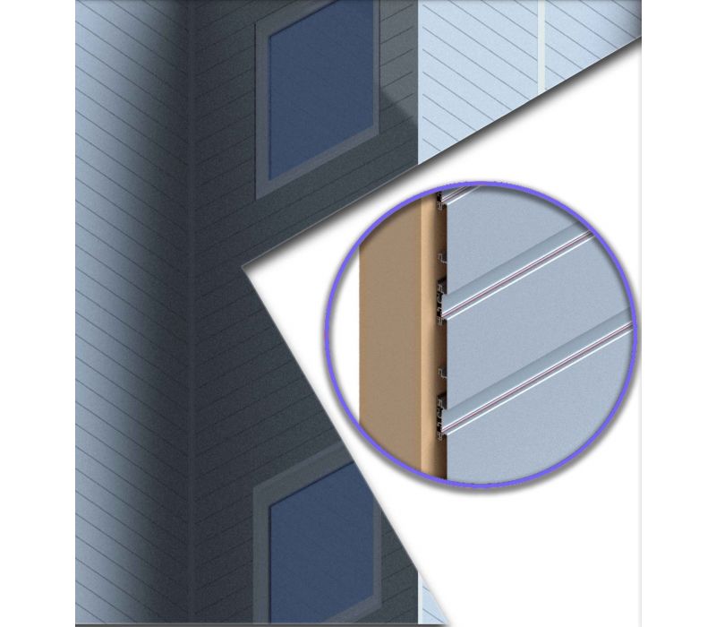 Aluminum Siding, Wood Grain Aluminum Panel, Architectural cladding with aluminum longboards, Ceiling panels