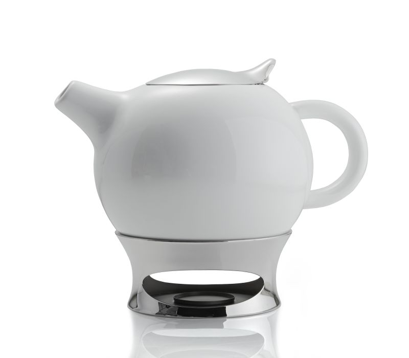 Bulbo Teapot w/ Infuser and Warming Base