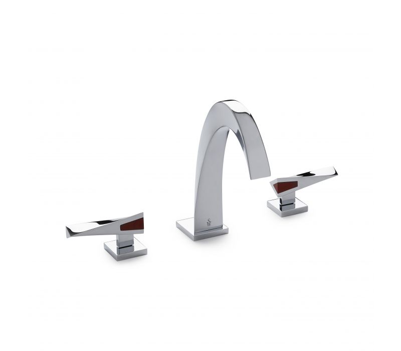 Arco with Semiprecious Lever Faucet Set